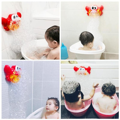 Crab Bubble Machine Bathroom Big Crab Automatic Bubble Maker Bath Toy Kid Baby Toy Newborn Gift water Bath toys