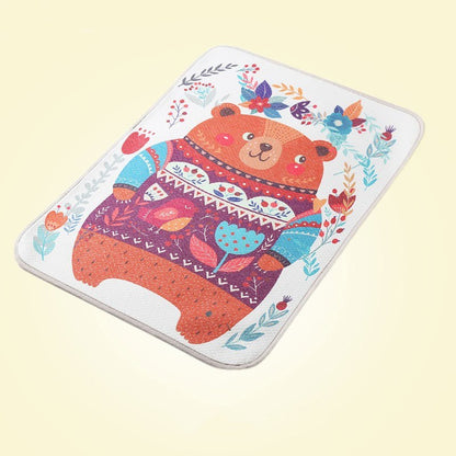 3 Layer Changing Pads Covers Breathable Baby Diapers Mattress Diapers for Newborns Cartoon Pattern Waterproof Changing Mat 30*45cm