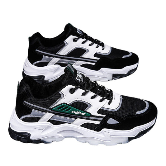Breathable Mesh Running Dad Shoes Casual Sports Student Travel Shoes Slip-Resistant