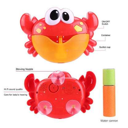 Crab Bubble Machine Bathroom Big Crab Automatic Bubble Maker Bath Toy Kid Baby Toy Newborn Gift water Bath toys