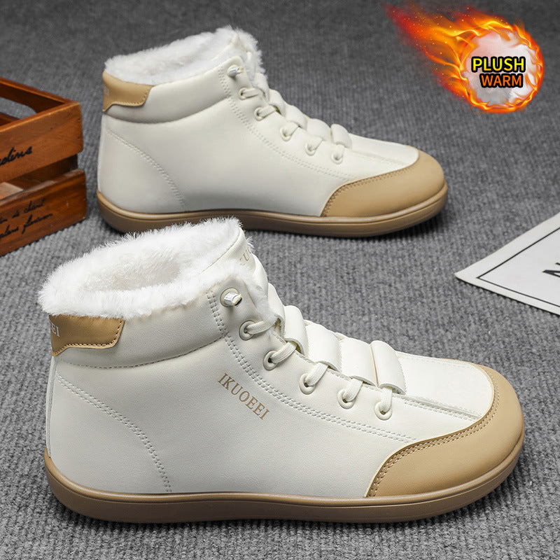 One kick mid top wide last shoes big toe cotton shoes