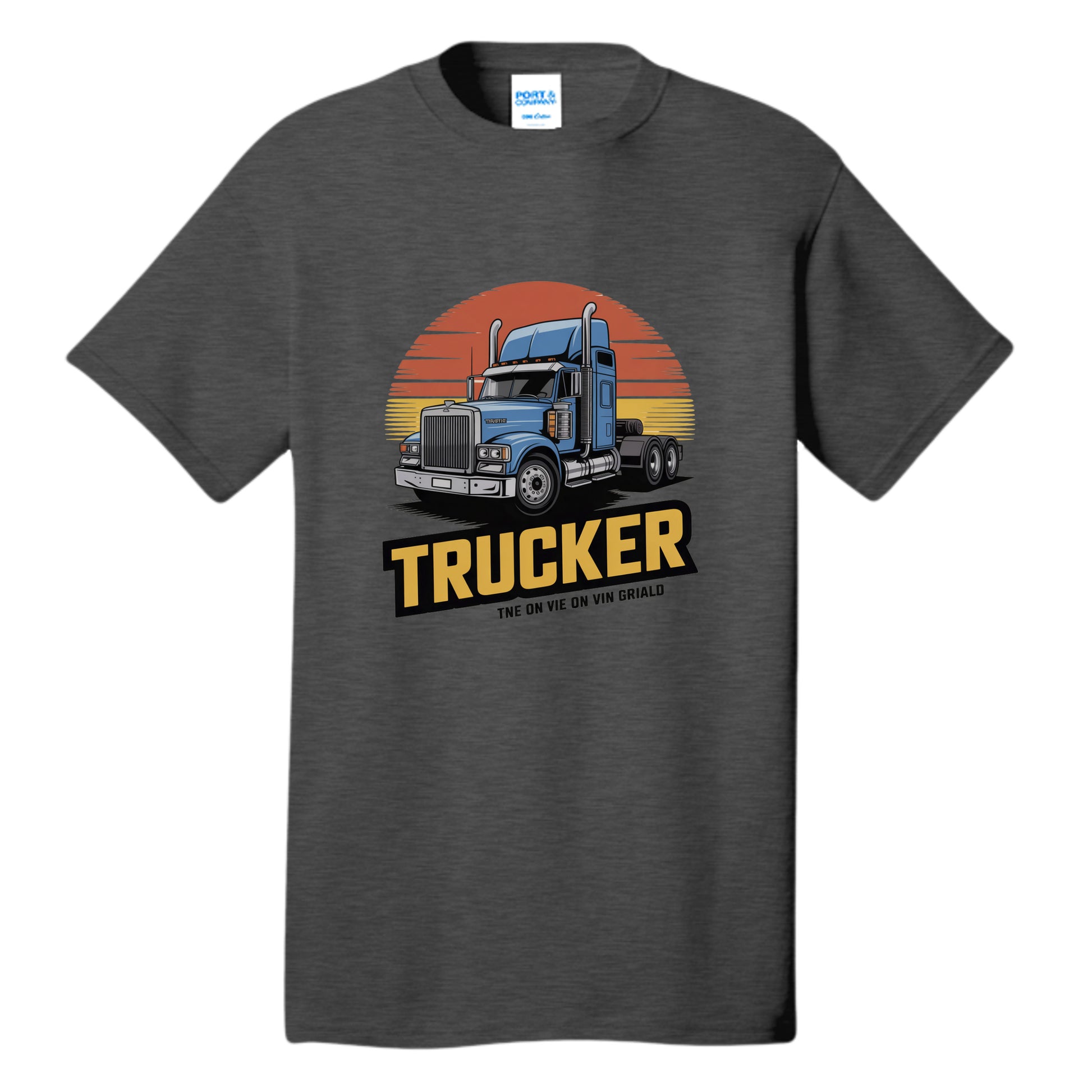Dark Heather Grey - PC54T - FRONT